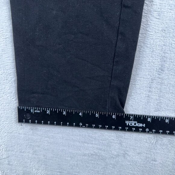 White House Black Market Jeans Women's The Straight Crop Black Size 8 Stretch - Picture 9 of 10